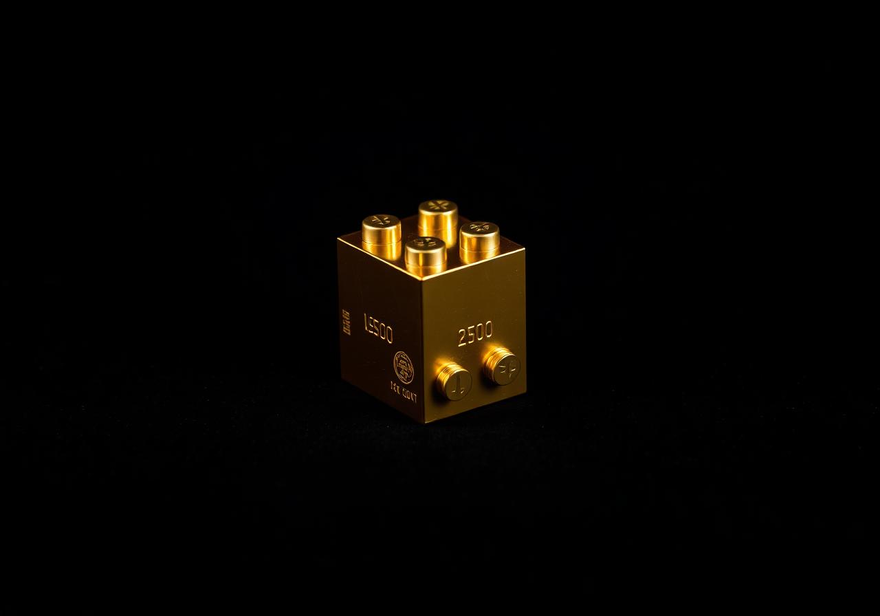 14k Gold 2×4 Brick