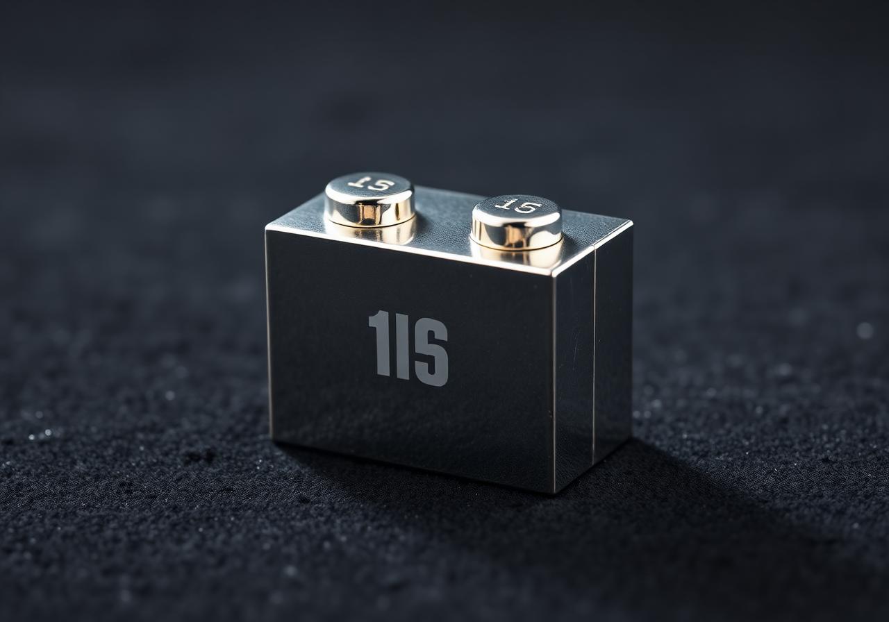 925 Sterling Silver Brick
